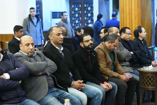 جانب من عزاء الزميل الراحل محمود نصر