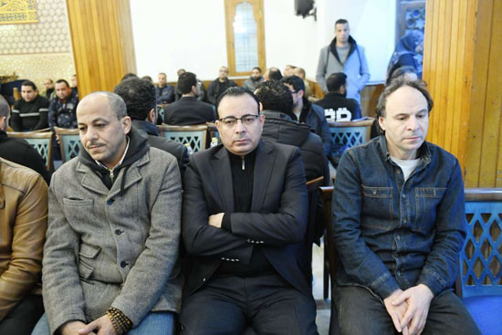 الكتاب الصحفيين كمال محمود ودندراوى الهوارى رئيس التحرير التنفيذى ويسرى الديب