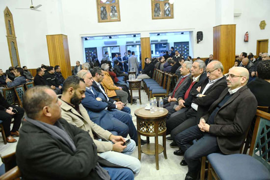 جانب من تلقى العزاء فى رحيل الزميل محمود نصر