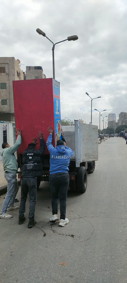 رفع 150 حالة إشغال خلال حملة بشوارع إمبابة (4)