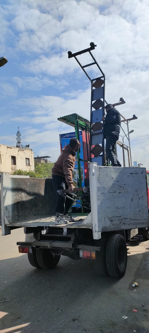 رفع 150 حالة إشغال خلال حملة بشوارع إمبابة (12)