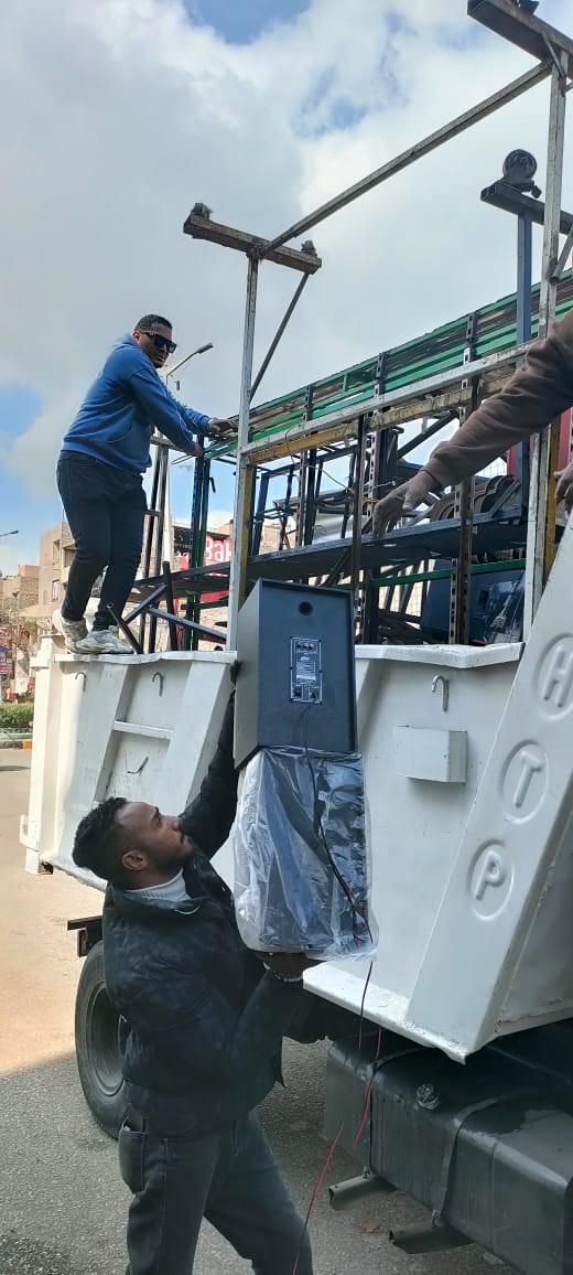 رفع 150 حالة إشغال خلال حملة بشوارع إمبابة (10)