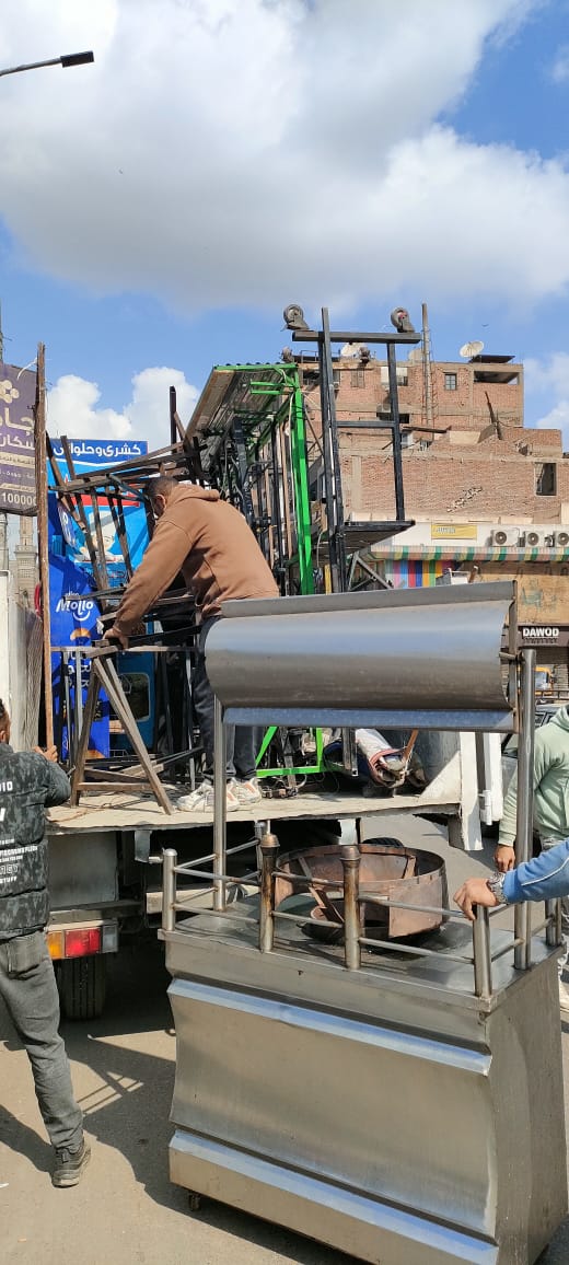 رفع 150 حالة إشغال خلال حملة بشوارع إمبابة (7)