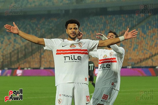 أحمد ربيع يحتفل بالهدف الثاني