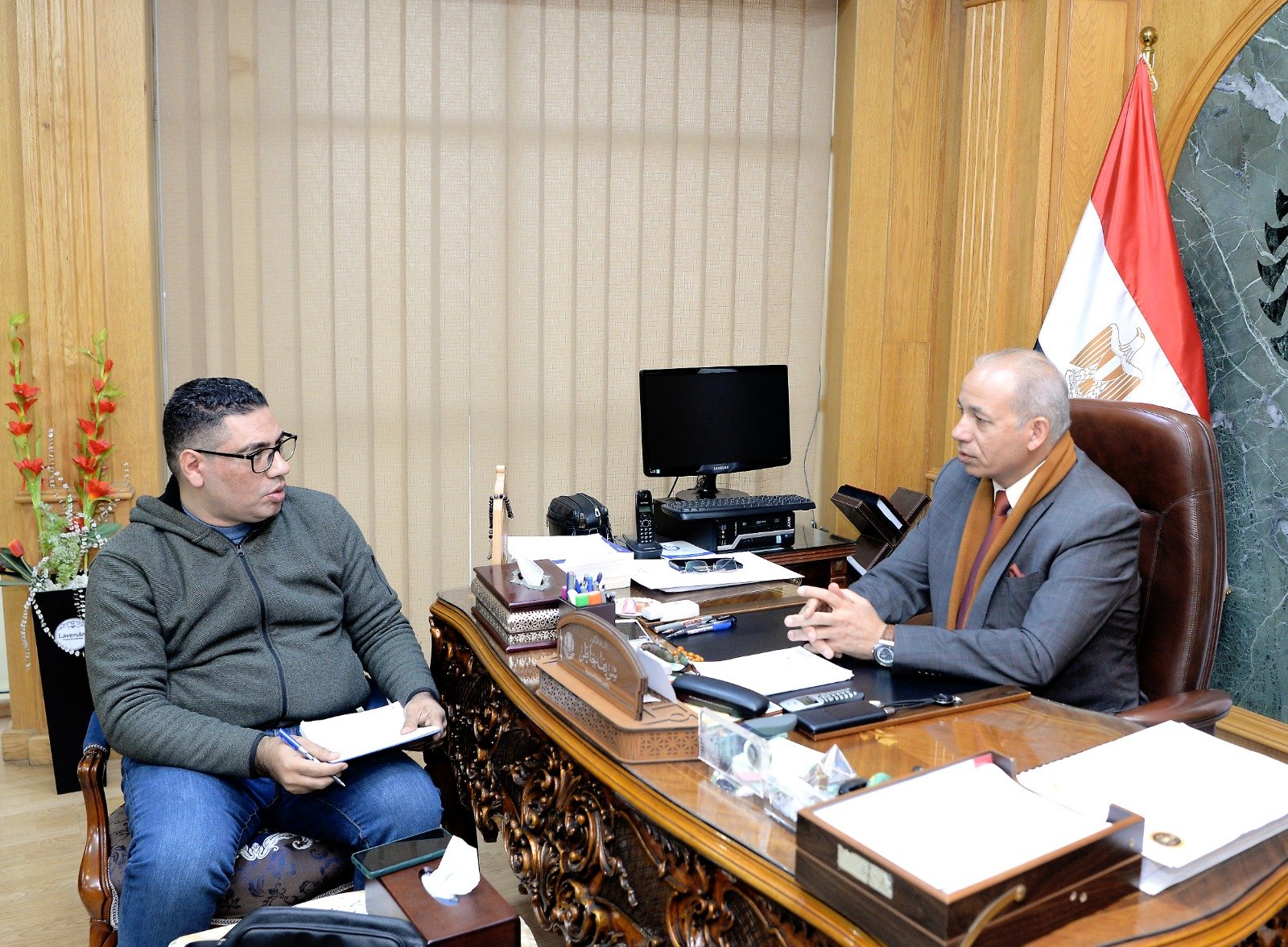 رئيس جامعة المنصورة فى حواره مع اليوم السابع (2)