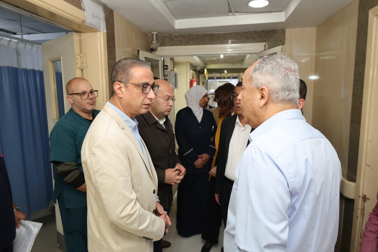 تفقد محافظ الجيزة المستشفى