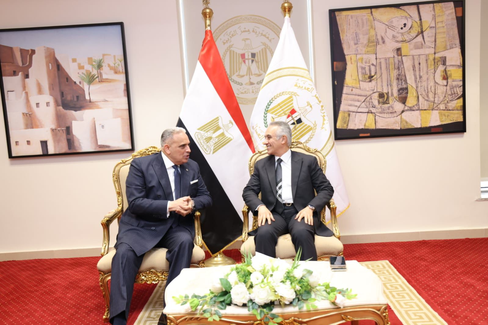 وزير العدل ورئيس نادى قضاة مصر