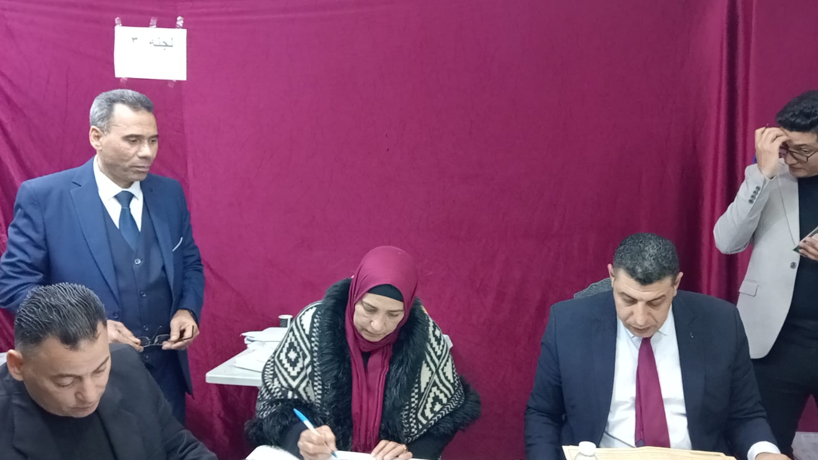 متابعة أعمال الفرز بنقابة المهندسين بكفر الشيخ