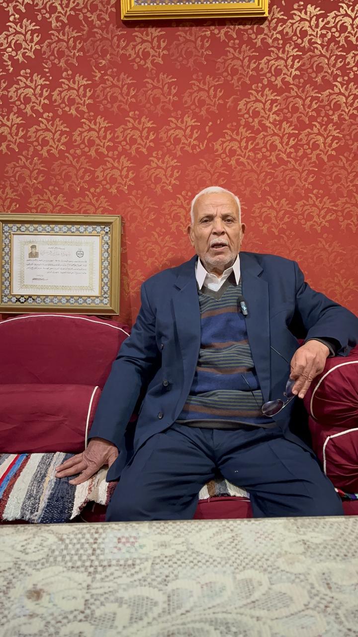 اثناء لقاء اليوم السابع مع المقاتل البطل