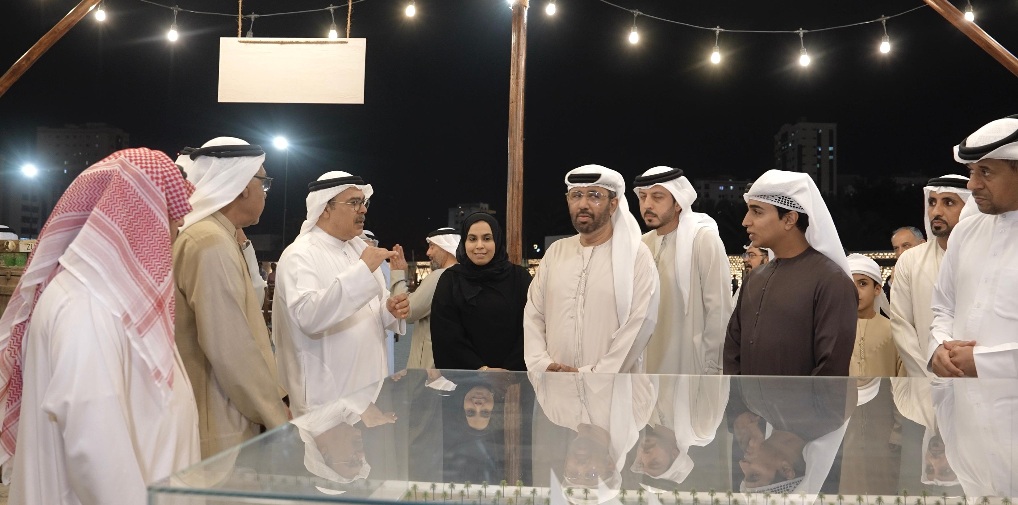 خلال افتتاح الليالى التراثية بالشارقة