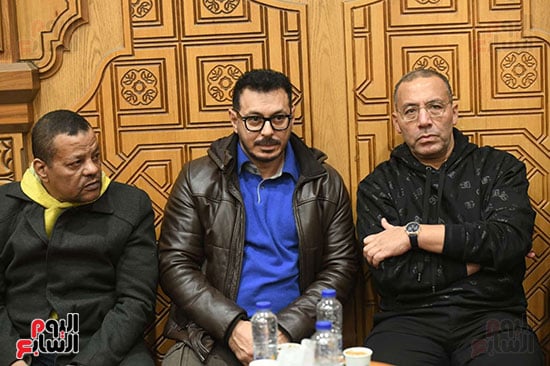 خالد صلاح و مصطفي شعبان وعادل عبدالله يقدمون واجب العزاء خالد صلاح و مصطفي شعبان وعادل عبدالله يقدمون واجب العزاء