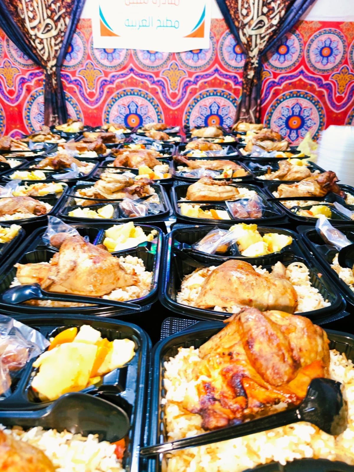 حياة كريمة بالغربية تجهز وجبات افطار للصائمين