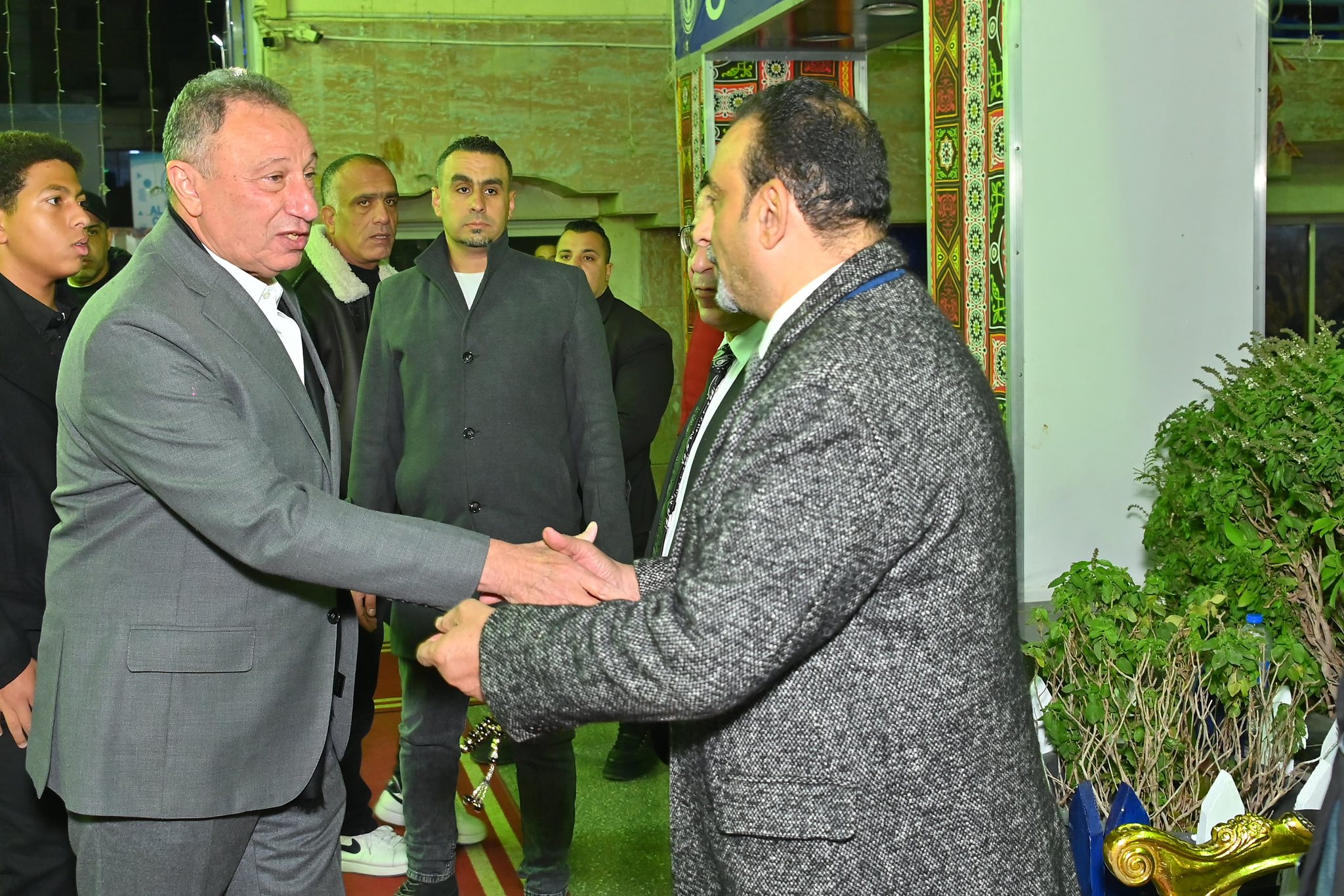 الخطيب في عزاء المرحوم مصطفى رياض