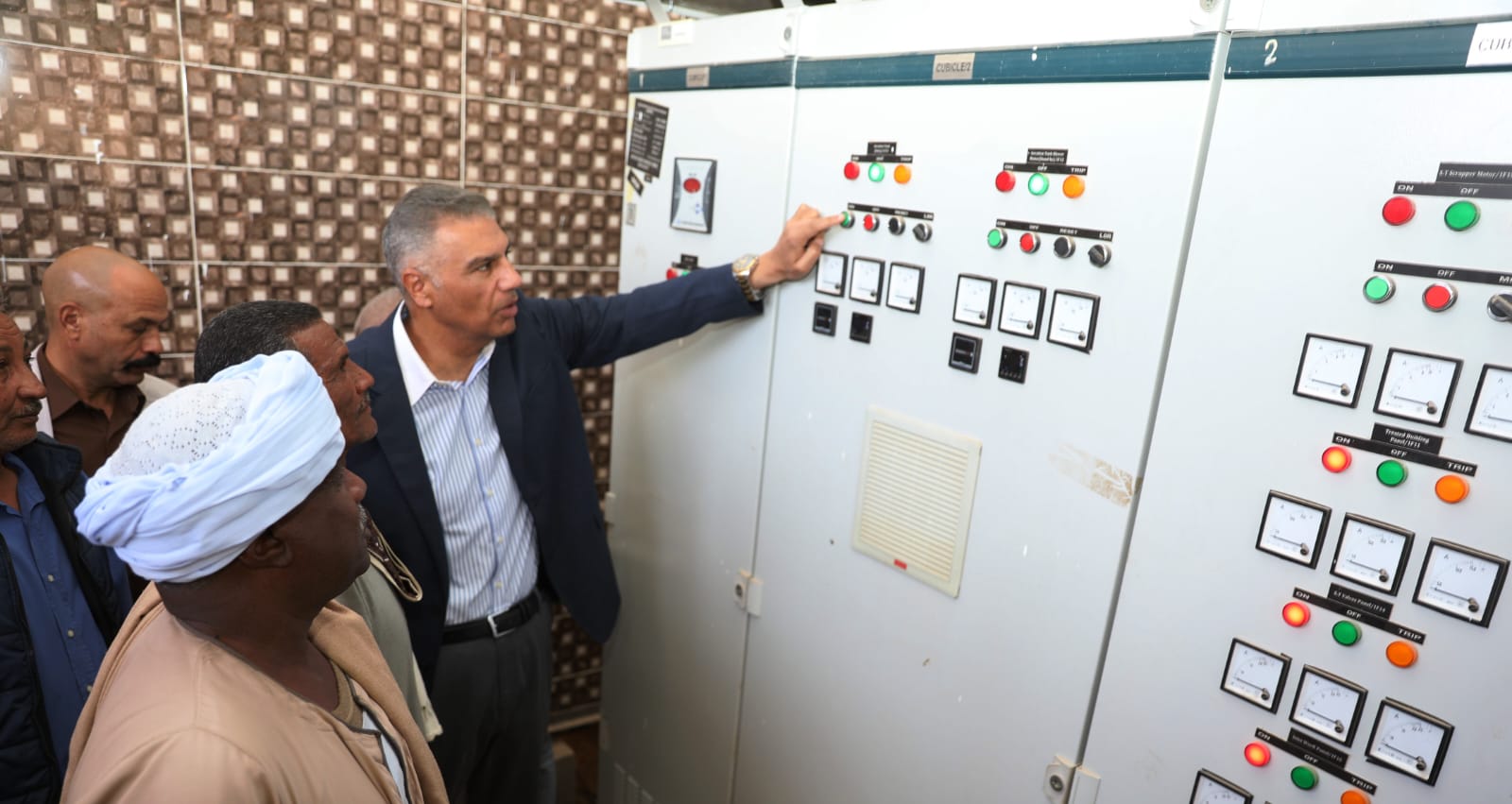 تشغيل تجريبى لصرف الطوناب