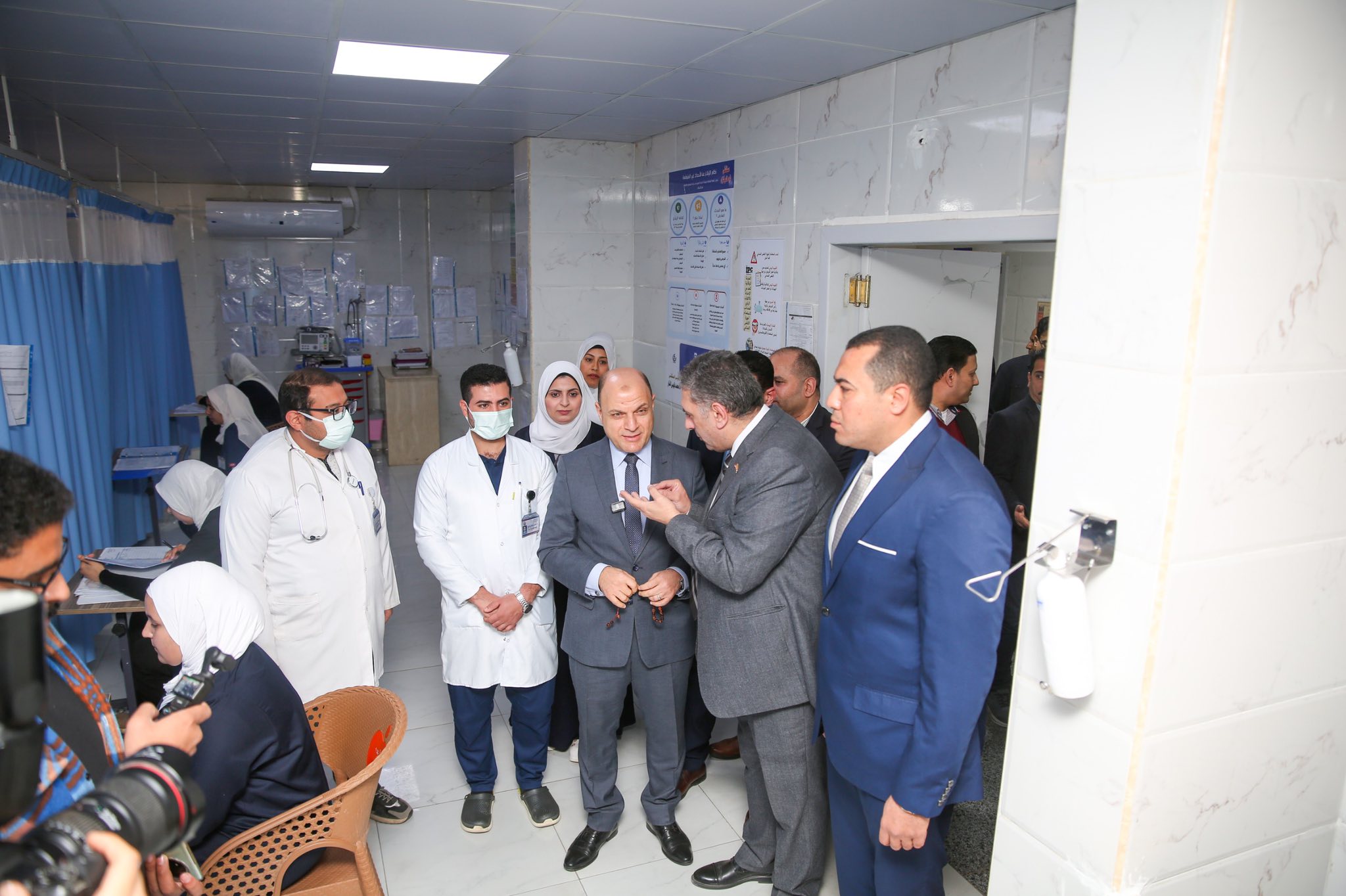 جولة محافظ كفر الشيخ بمستشفى فوه