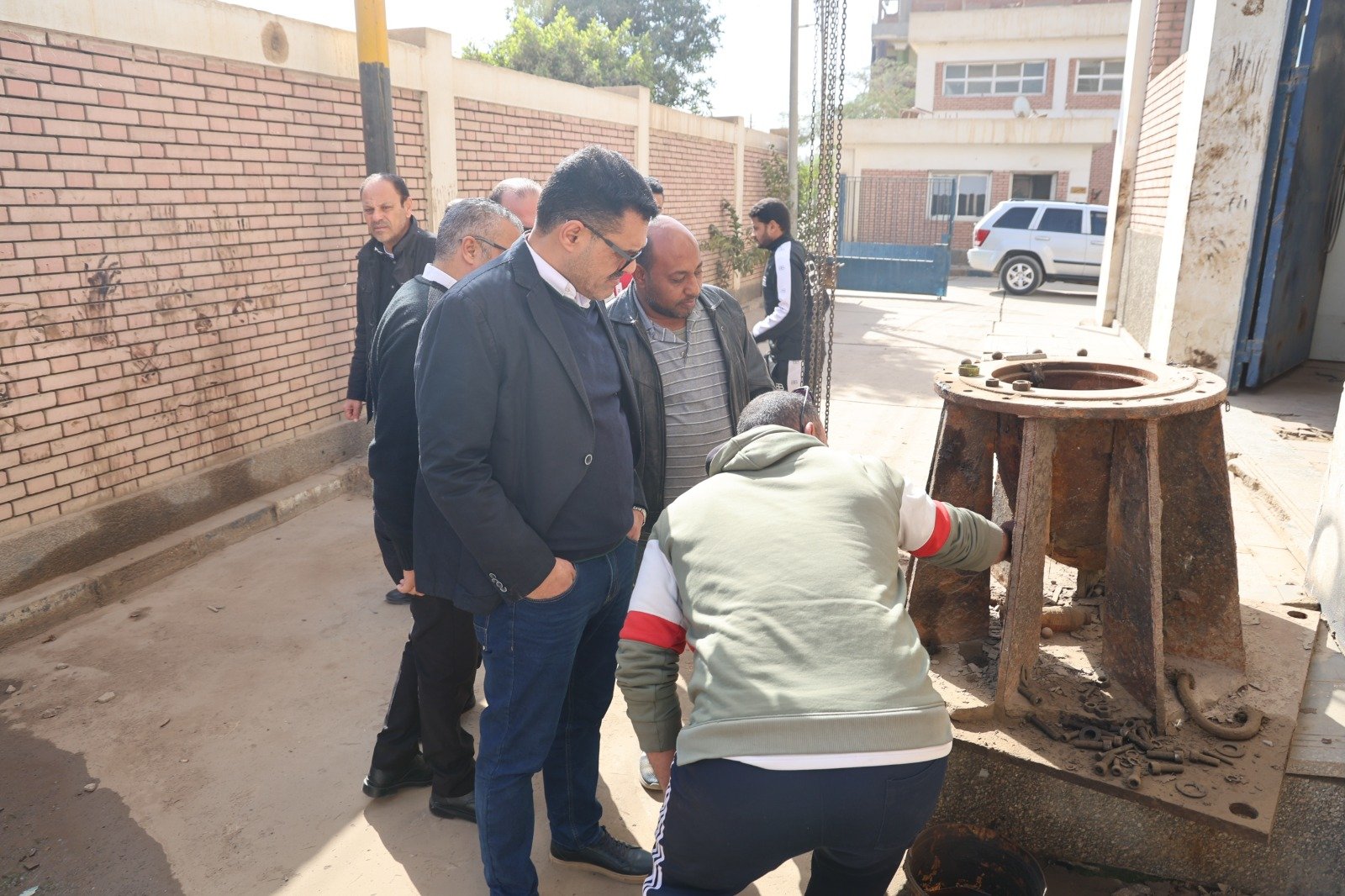 تفقد أعمال الصيانة بالمحطة تفقد أعمال الصيانة بالمحطة