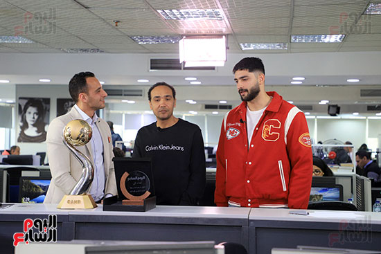 تلفزيون اليوم السابع يستضيف نجم منتخب اليد