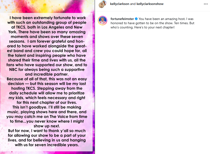 بيان كيلي كلاركسون