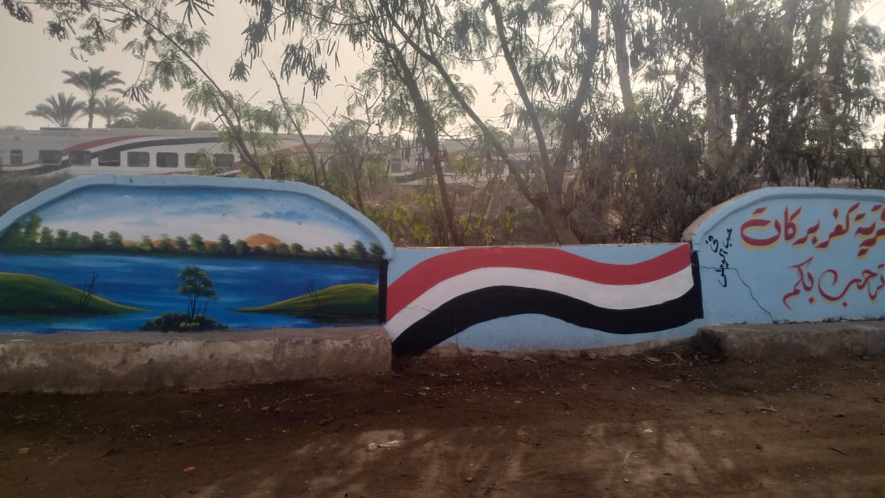 بدء تجميل مداخل قرى العياط والشوارع الرئيسية  (2)