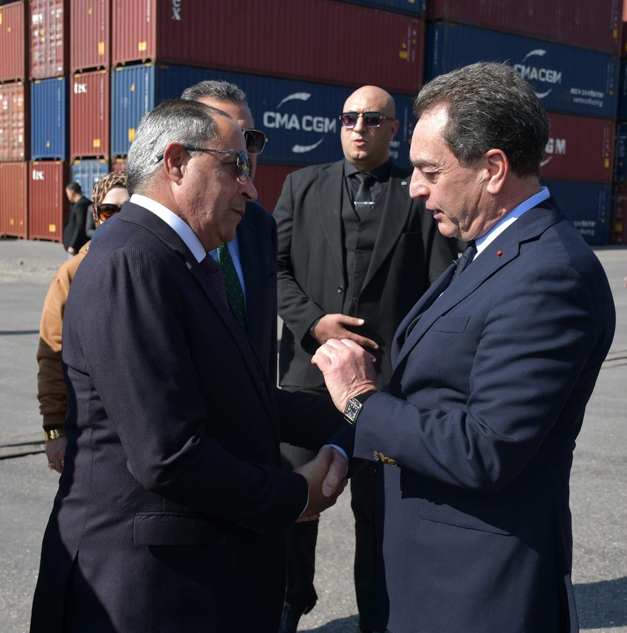 السفير الفرنسي ومحافظ بورسعيد