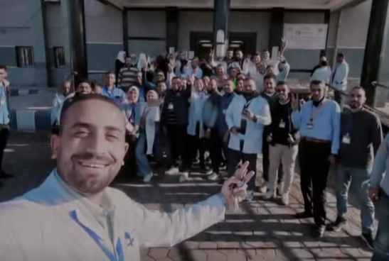 سعادة الأطقم الطبية بمستشفى حمايات مطوبس