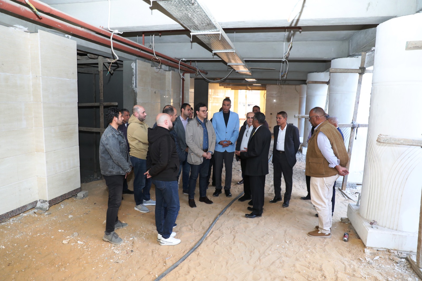 من داخل مشروع تطوير قصر ثقافة أسوان 