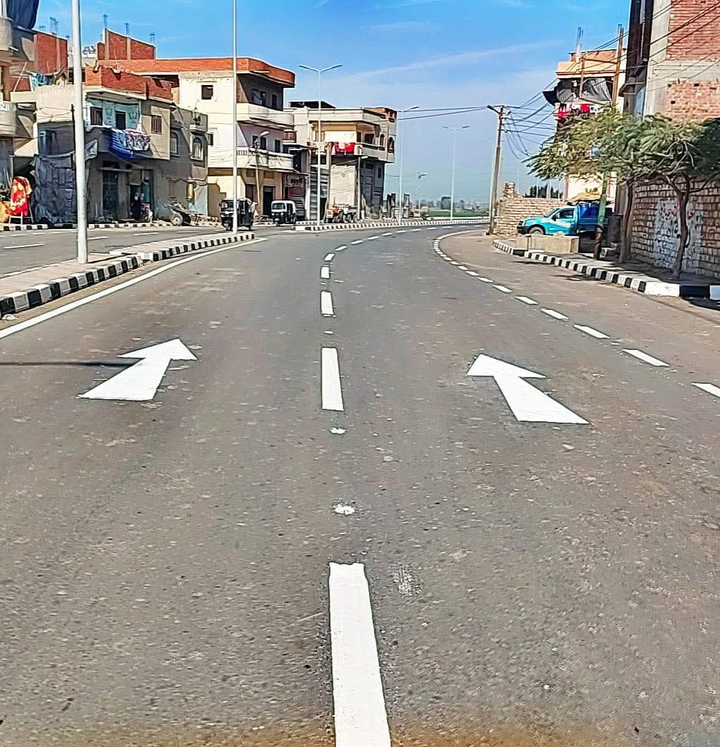 مشروعات رصف الطرق في بسيون