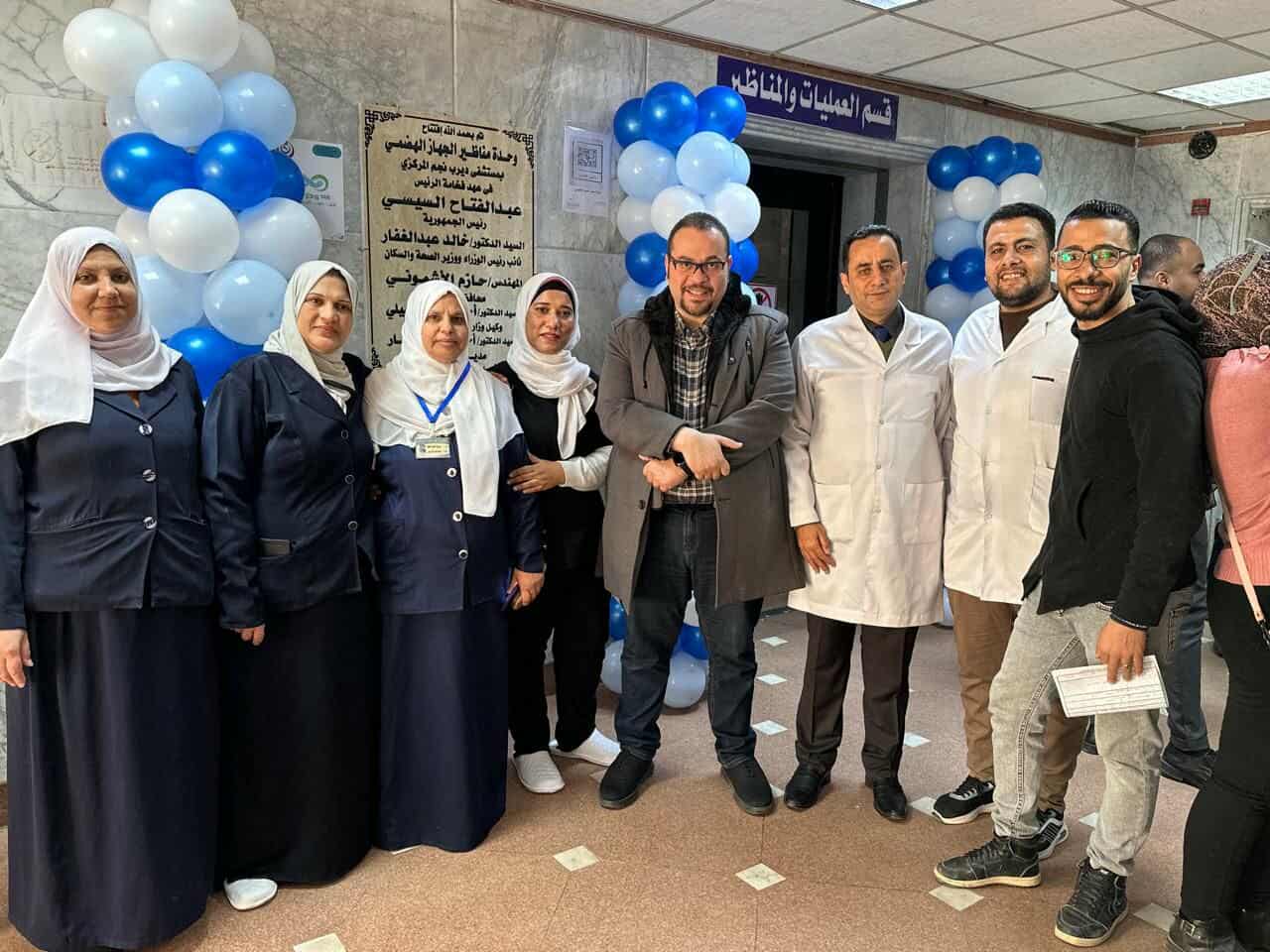 وكيل  وزارة الصحة بالشرقية أثناء الافتتاح