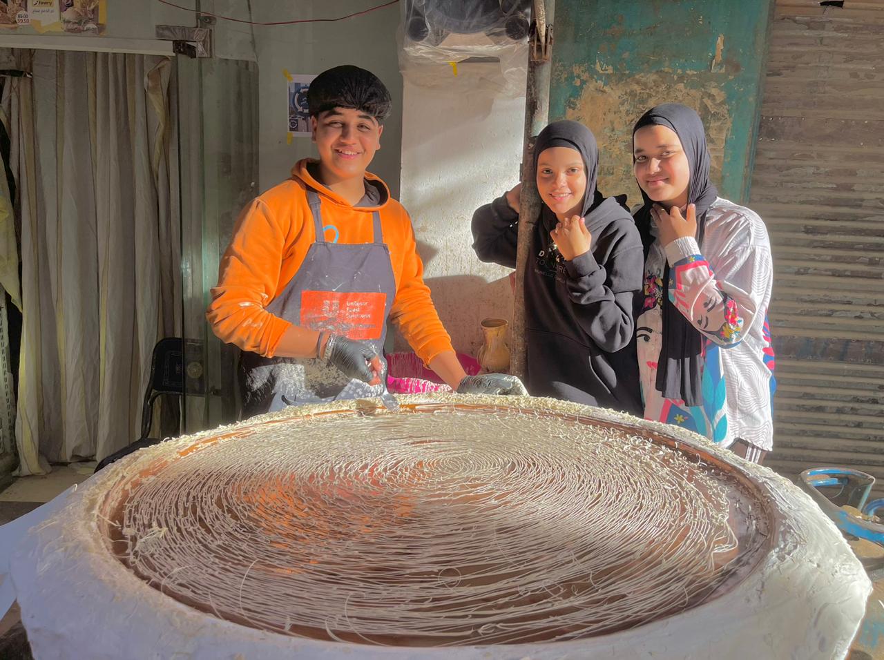 تصنيع الكنافة البلدي في أم خنان