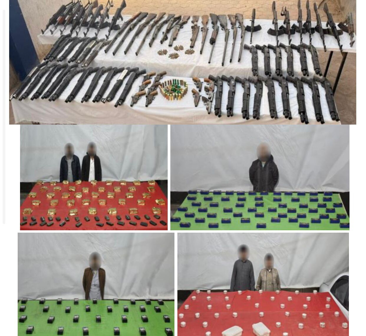 مقتل 3 عناصر شديدة الخطورة وسقوط ترسانة أسلحة ونصف طن مخدرات (2)