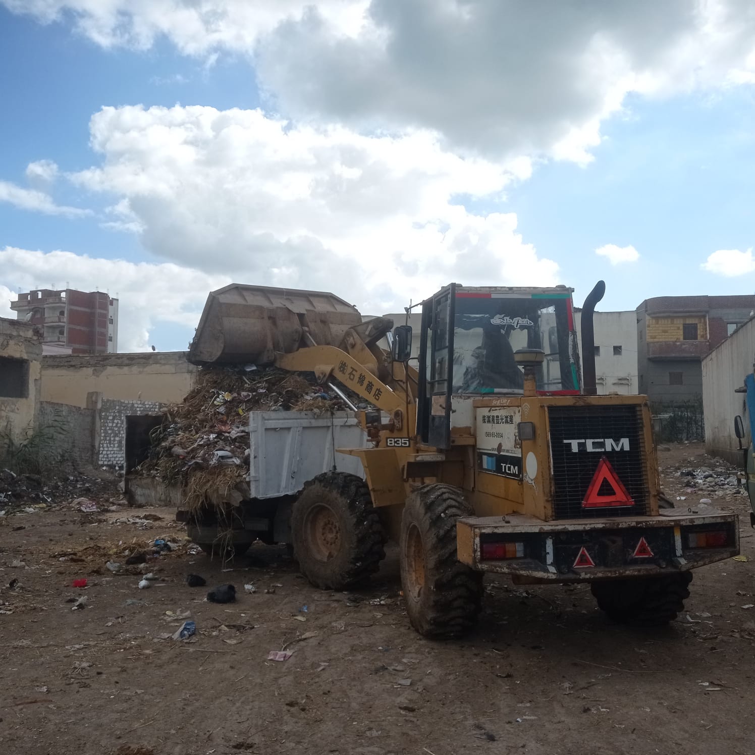 رفع القمامة بكفر الشيخ