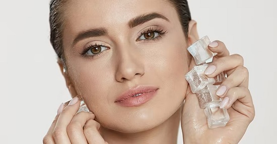 فوائد الثلج على البشرة