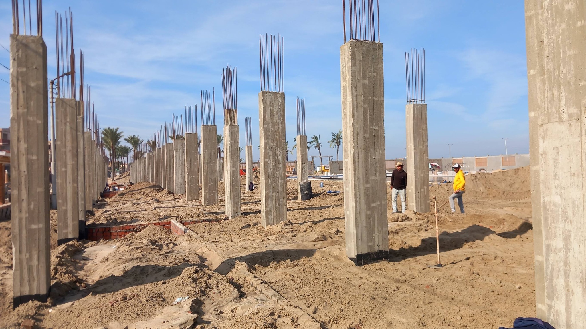 جانب من انشاءات أكوا بارك بشاطئ النرجس جانب من انشاءات أكوا بارك بشاطئ النرجس