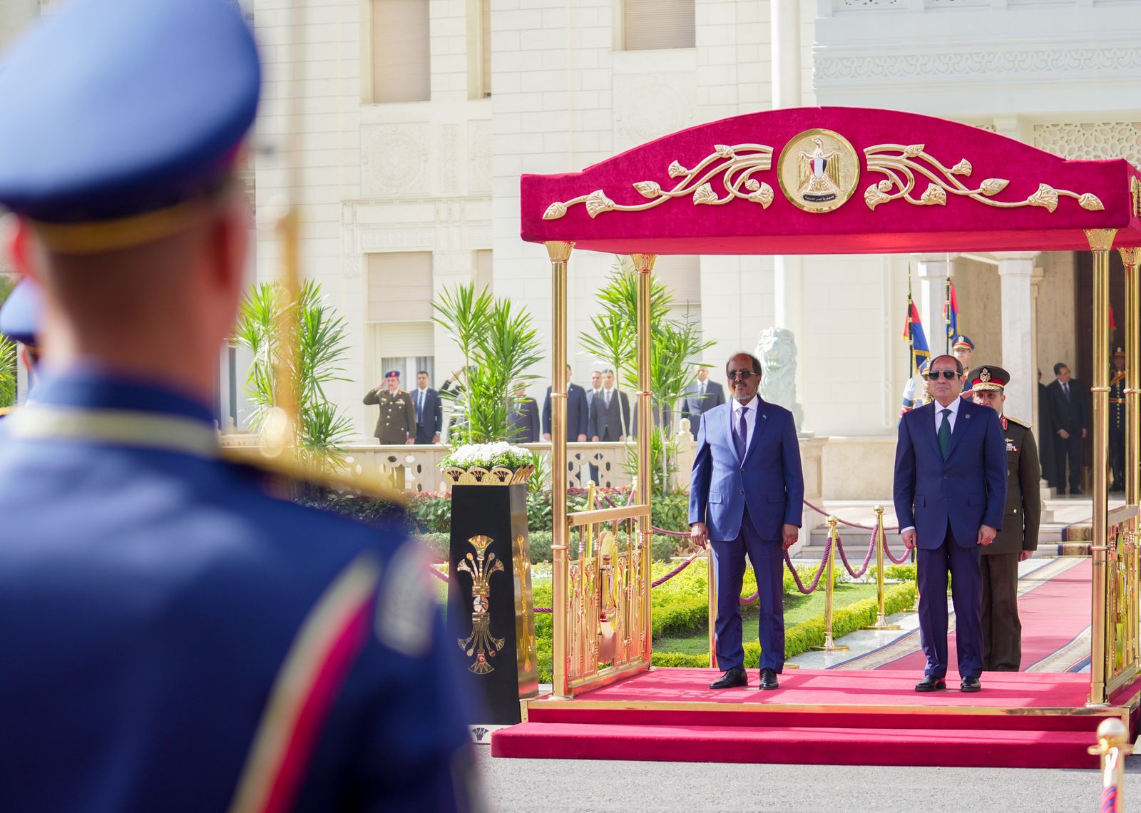 الرئيس السيسى الرئيس الصومالى حسن شيخ محمود (2)