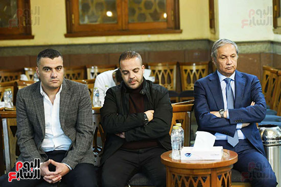 قضاة محاكم الاستئناف في عزاء المستشار ناجى شحاتة