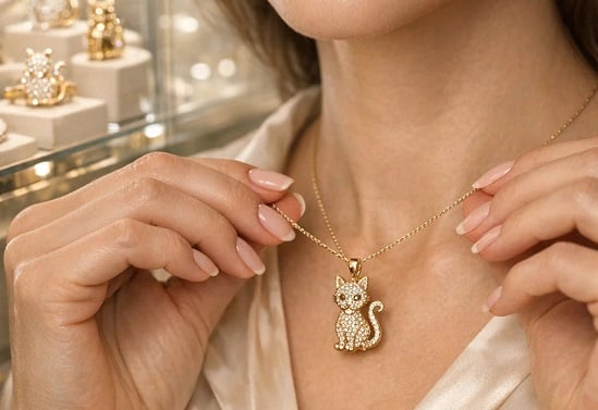 رمزية القطط في المجوهرات