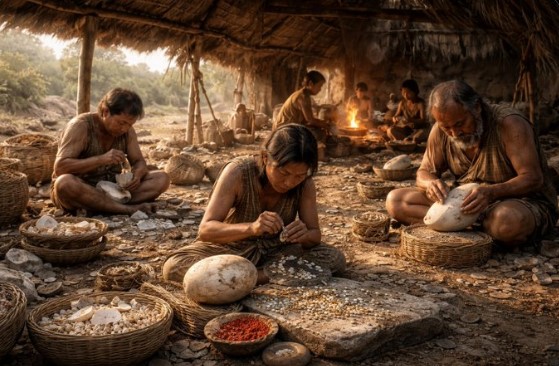 رسم توضيحى لورشة عمل بيض النعام