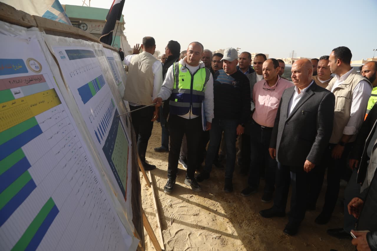 الفريق كامل الوزير يتفقد الخط الأول للقطار الكهربائي السريع من العلمين للإسكندرية (3)