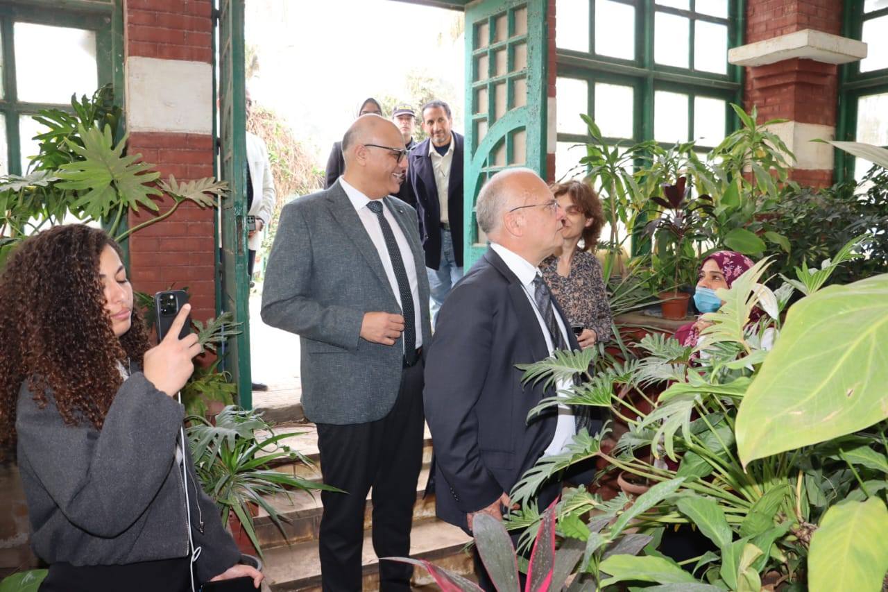 تفقد مشتل الزهور