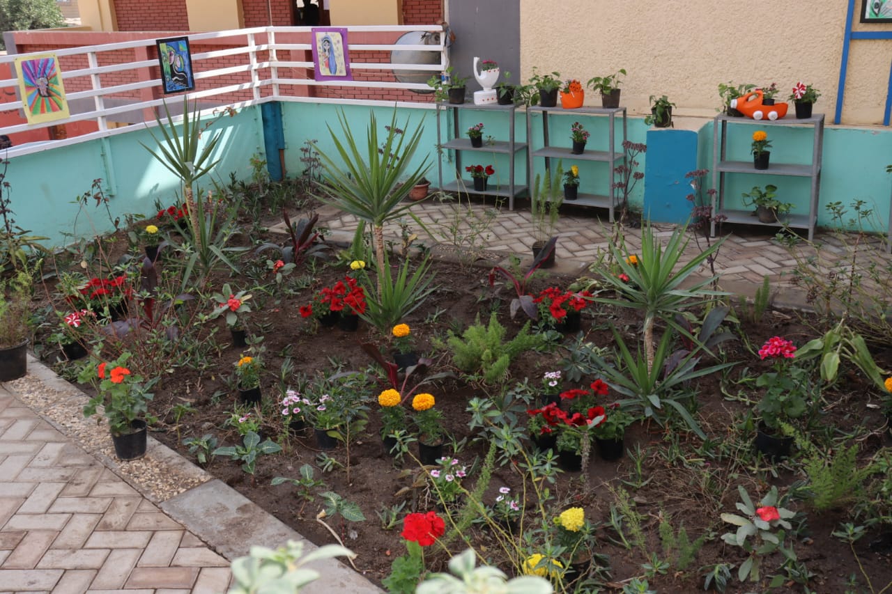 تنفيذ مبادرة الفصل الأخضر بمدارس القليوبية