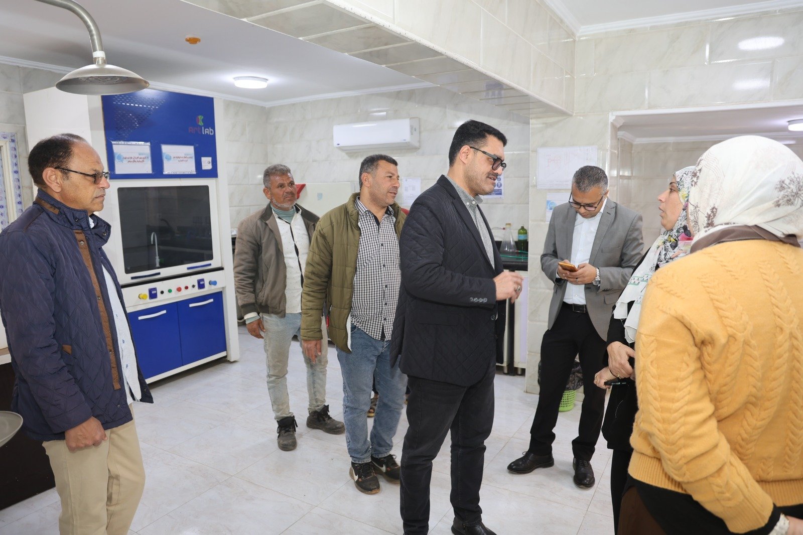 خلال تفقد العمل بالمحطة