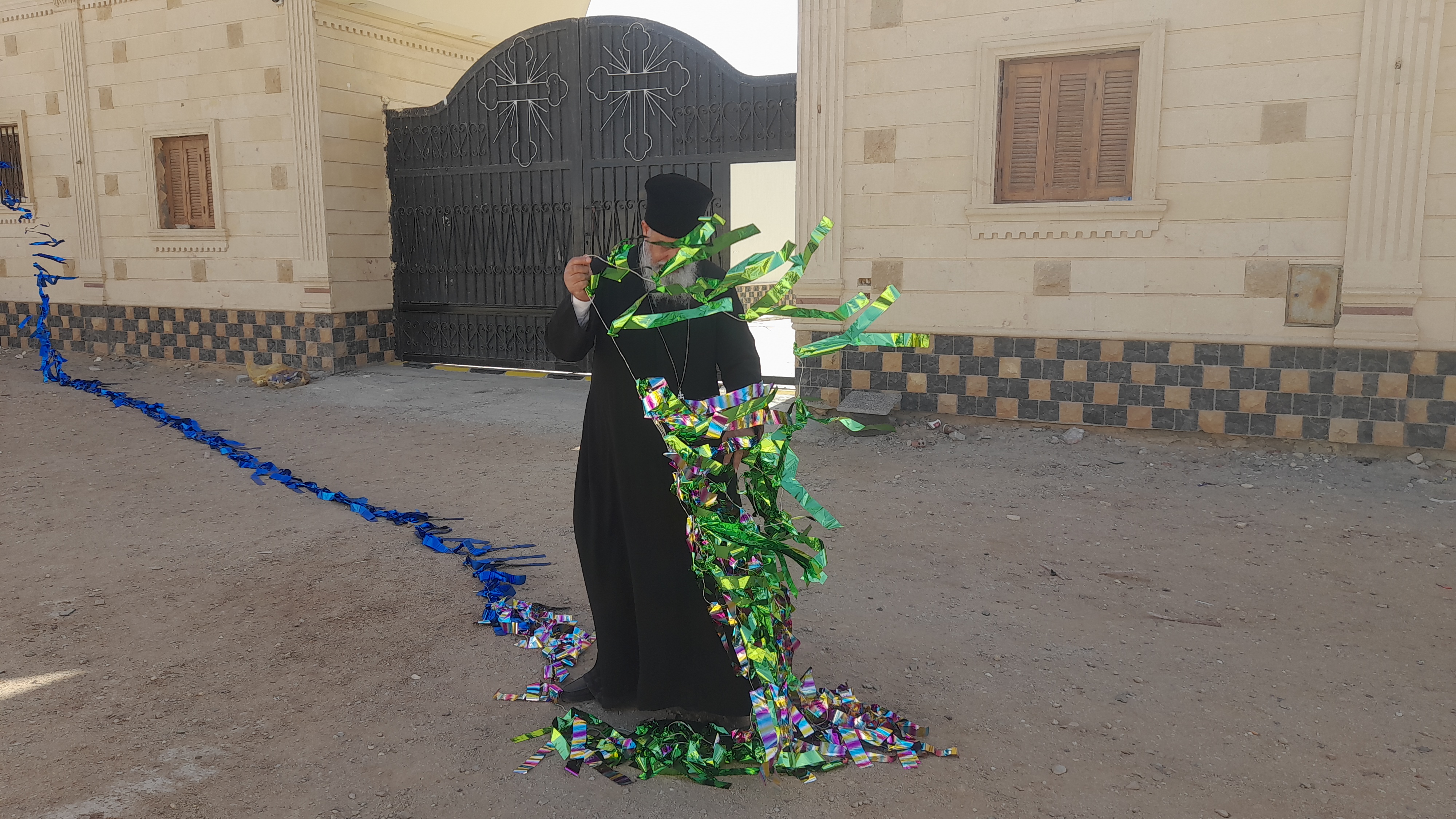 زينة رمضان على كنيسة مريم العذراء