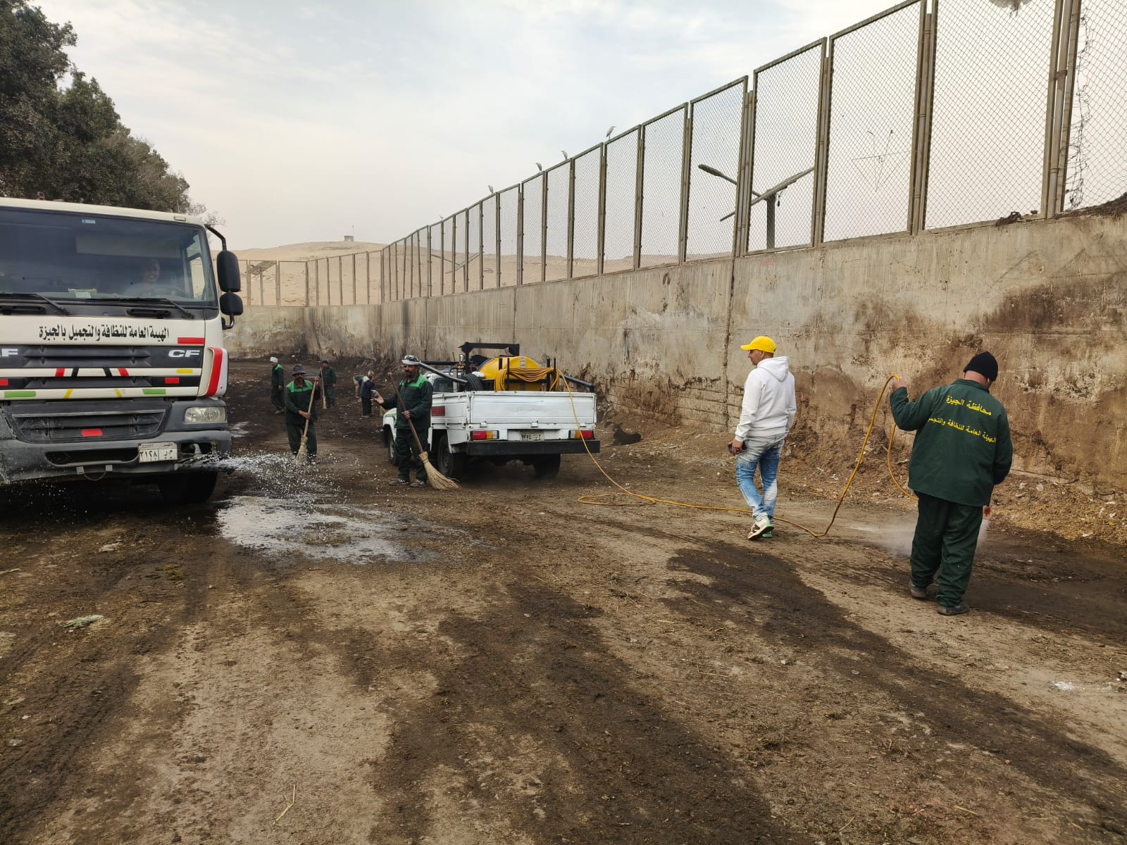 رفع 1200 طن مخلفات هدم بالجيزة