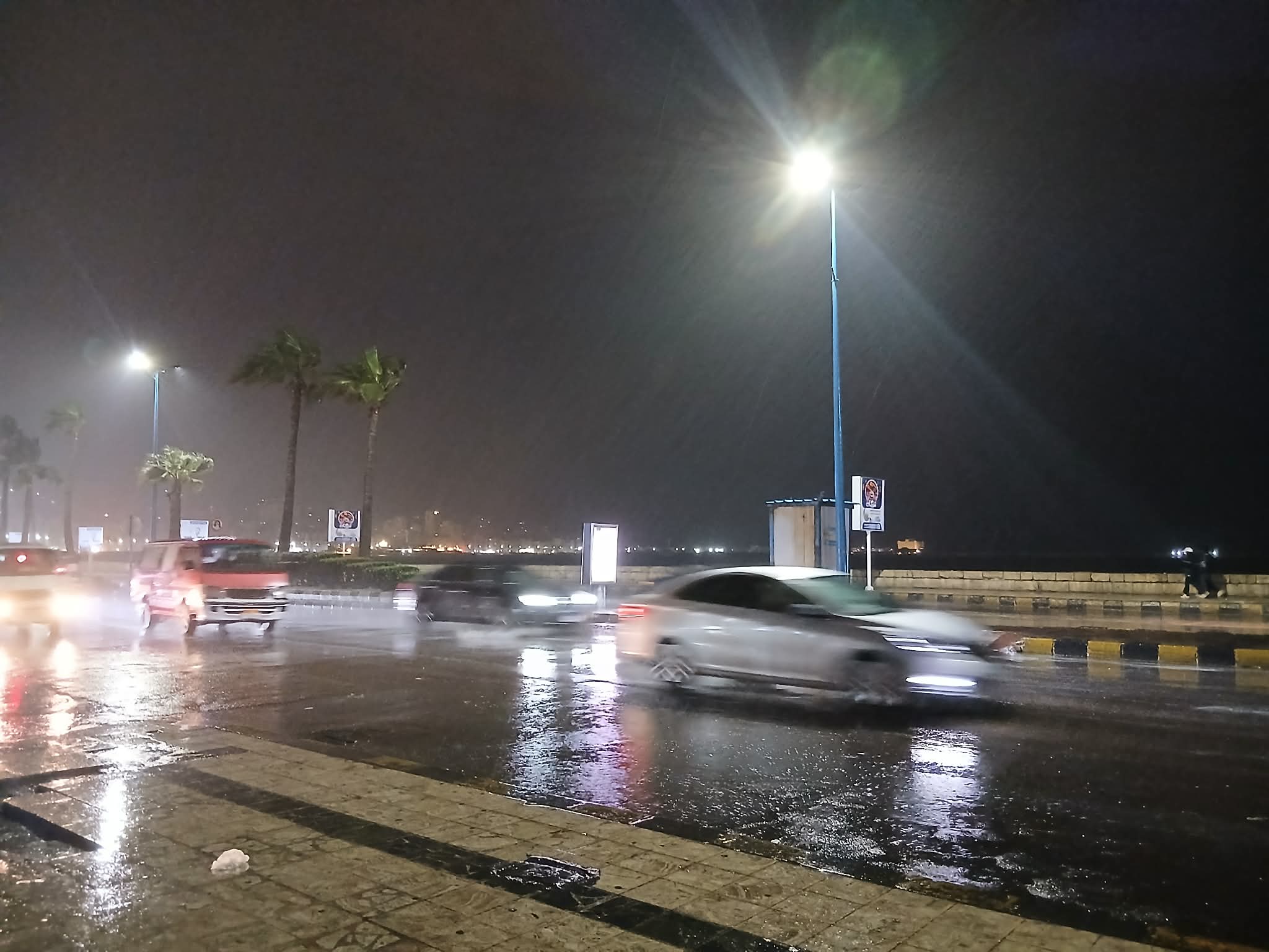 امطار غزيرة  في الإسكندرية