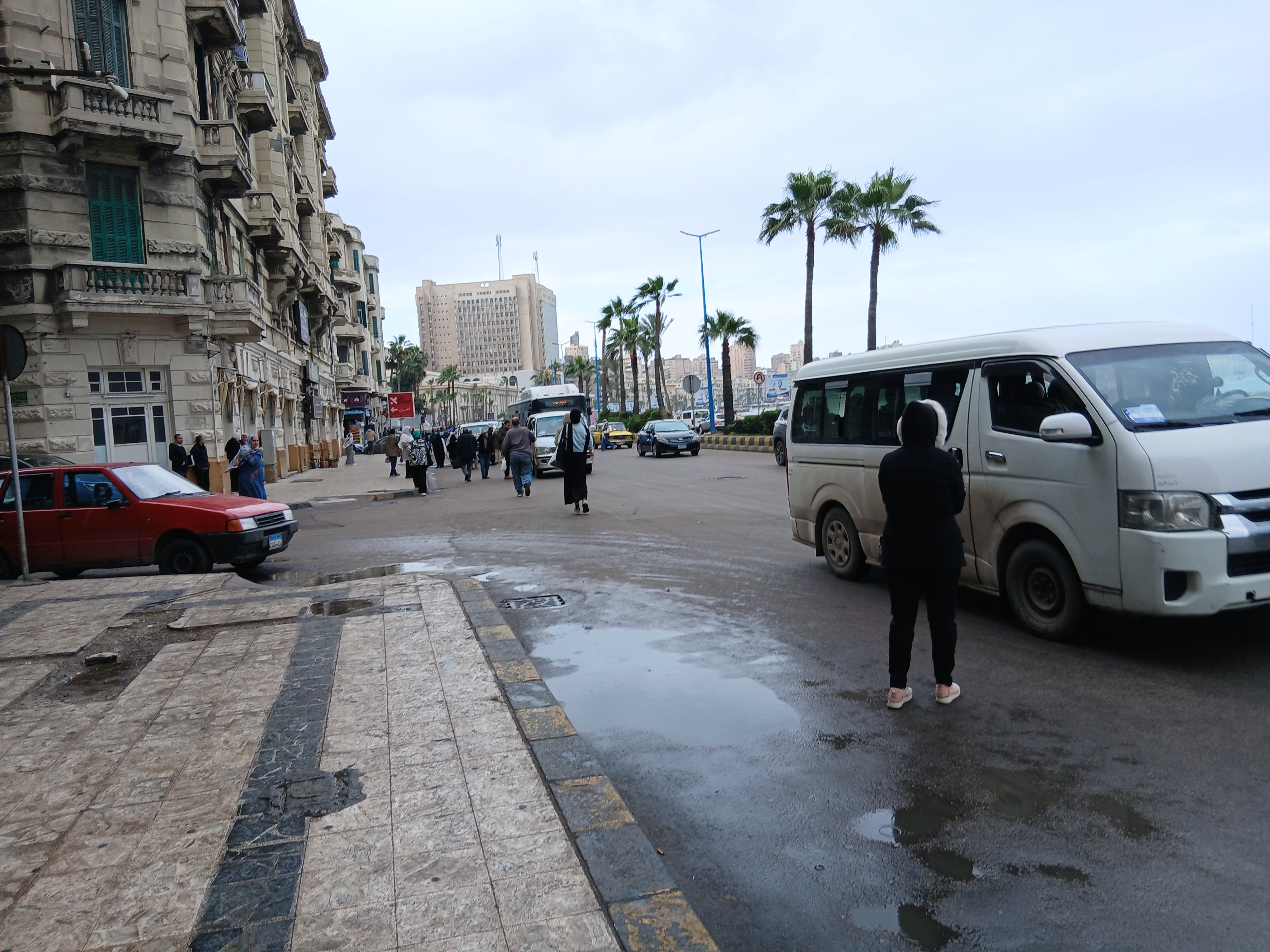 امطار وطقس شديد البرودة في الإسكندرية