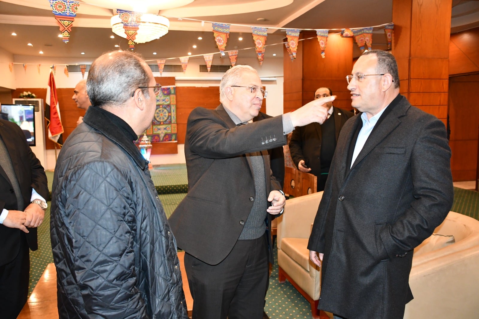 وزير التعليم العالى خلال سحور جامعة العاصمة