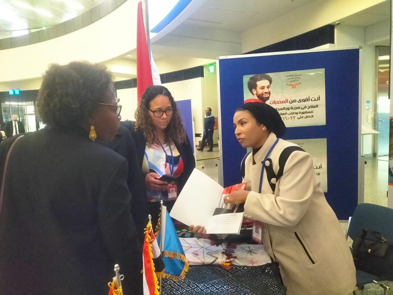 توافد ممثلى الدول على معرض صندوق مكافحة الإدمان بمقر منظمة الأمم المتحدة بفيينا