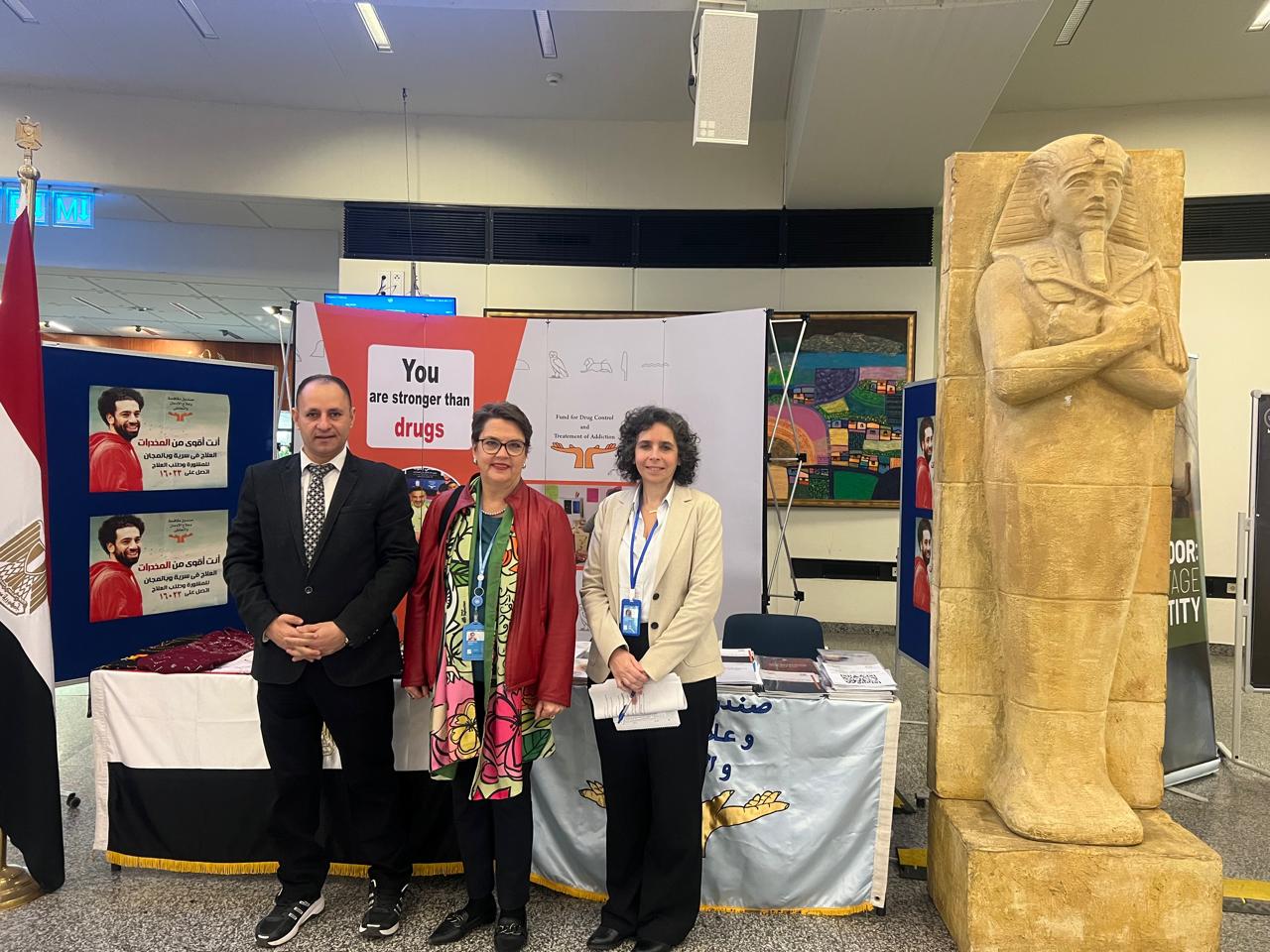 داخل المعرض بمقر الامم المتحدة بفيينا