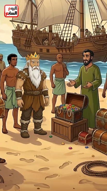 سيد يهادي ملك الجزيرة بصناديق الذهب والمال