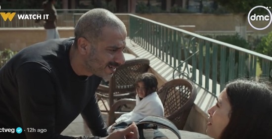 مشهد من مسلسل أب ولكن